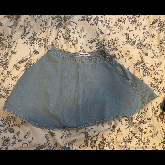 American Apparel Light Blue Denim Circle Skirt - Picture 2 of 4